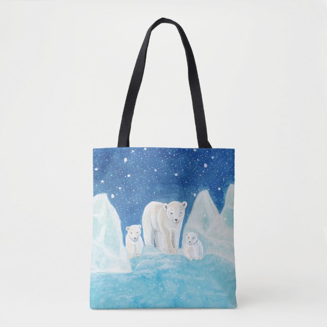 Illustration der Polarbären Tasche (Vorderseite)