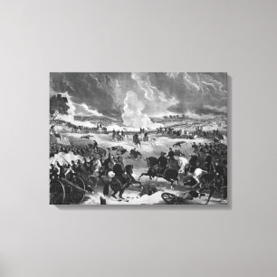 Illustration der Schlacht von Gettysburg Leinwanddruck