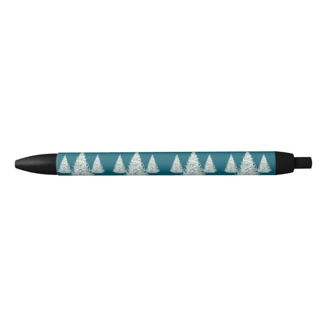 Illustration der schneebedeckten Spruce-Bäume Kugelschreiber (Vorderseite)