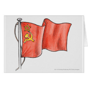 Illustration der sowjetischen Flagge