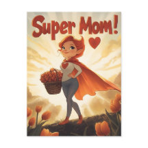 Illustration der Super-Mama