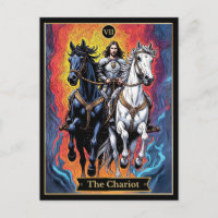 Illustration der Tarot-Karte, der Wagen