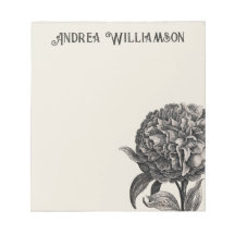 Illustration der Vintagen Peony-Blume Personalisie