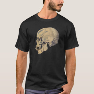 Illustration der Vintagen Schädelanatomie T-Shirt