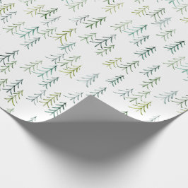 Illustration der Wasserfarben-Pine Geschenkpapier