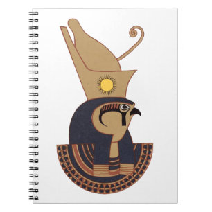 Illustration des alten Horus Ägyptischer Gott Notizblock