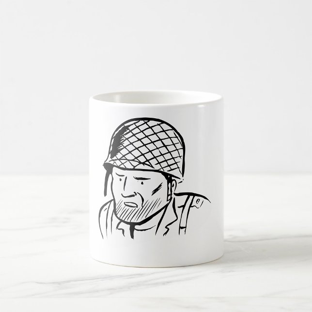 Illustration des amerikanischen Soldaten Kaffeetasse (Von Creator hochgeladen)