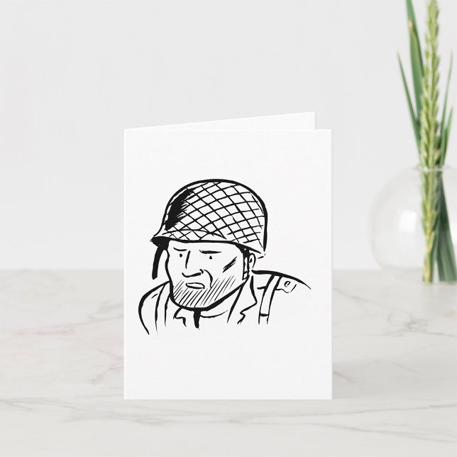 Illustration des amerikanischen Soldaten Karte (Von Creator hochgeladen)