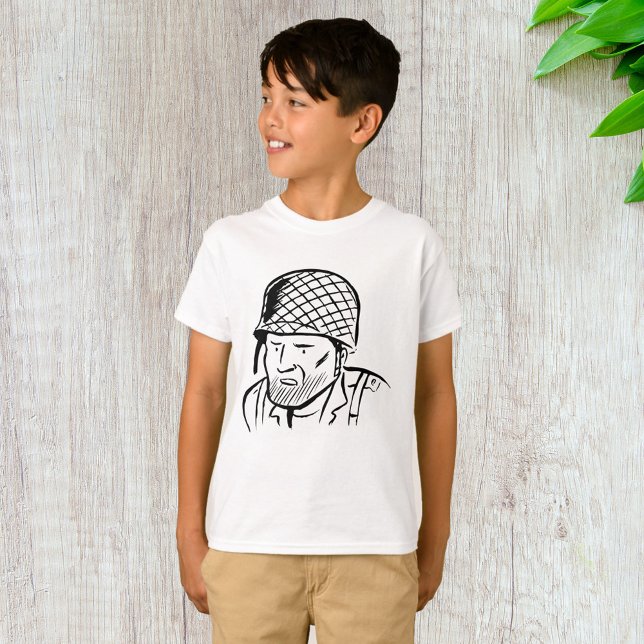 Illustration des amerikanischen Soldaten T-Shirt (Von Creator hochgeladen)