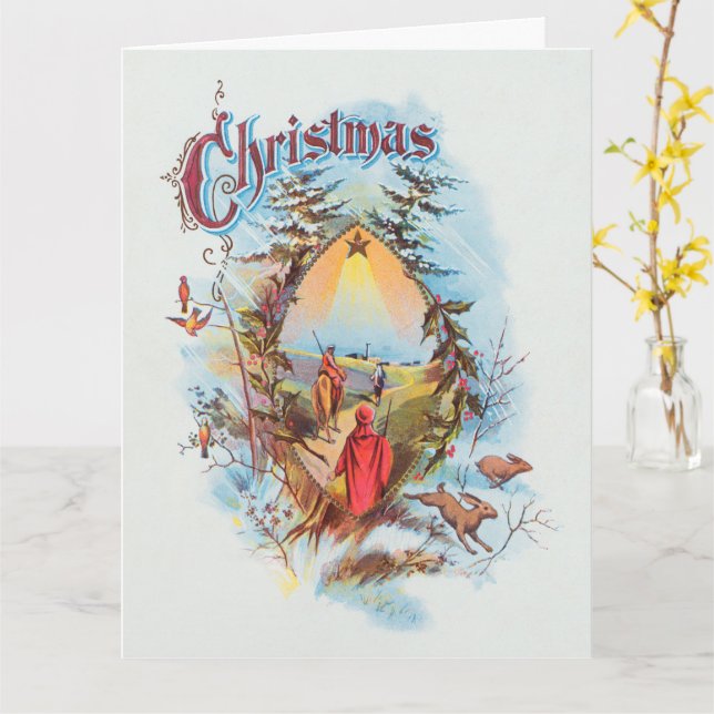 Illustration des biblischen Magi Holiday Karte (Gelbe Blume)