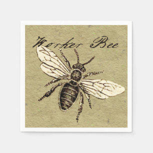 Illustration des Bieneninsekts Serviette