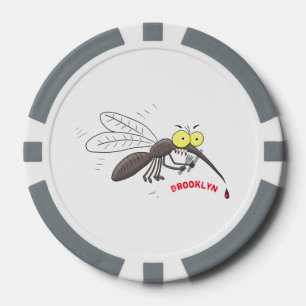 Illustration des Cartoon von Moskitos Pokerchips