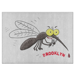 Illustration des Cartoon von Moskitos Schneidebrett