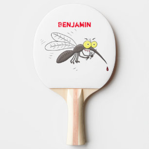 Illustration des Cartoon von Moskitos Tischtennis Schläger