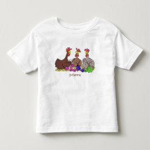 Illustration des Cartoon von Strickhühnern Kleinkind T-shirt