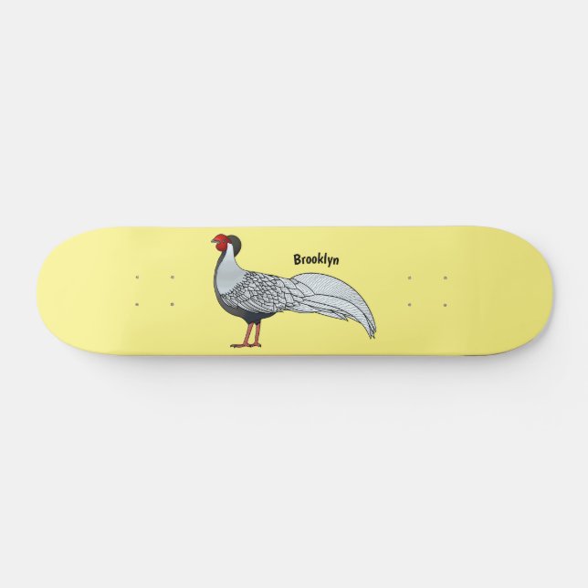 Illustration des Cartoon von Vögeln Skateboard (Horizontal)