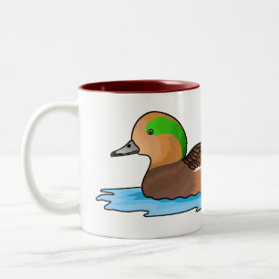 Illustration des Cartoon von Wildvögeln Zweifarbige Tasse