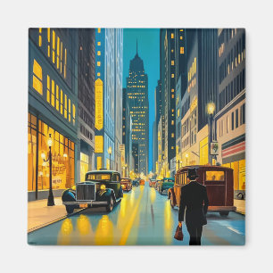 Illustration des City Streets Magazine Magnet
