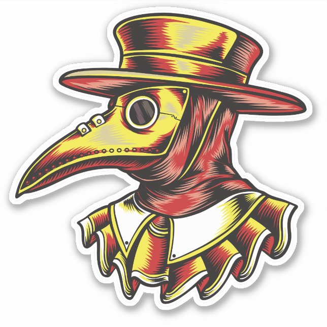 Illustration des Doktors der Creative Plague Aufkleber (Vorderseite)