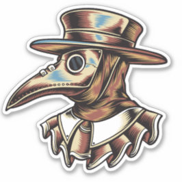 Illustration des Doktors der künstlerischen Pest Aufkleber