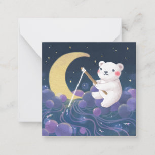 Illustration des Eisbären-Traums Mitteilungskarte