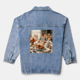 Illustration des Erntedanks Wasserfarbe Jeansjacke