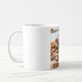 Illustration des Erntedanks Wasserfarbe Kaffeetasse
