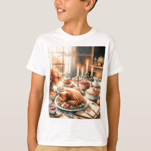 Illustration des Erntedanks Wasserfarbe T-Shirt