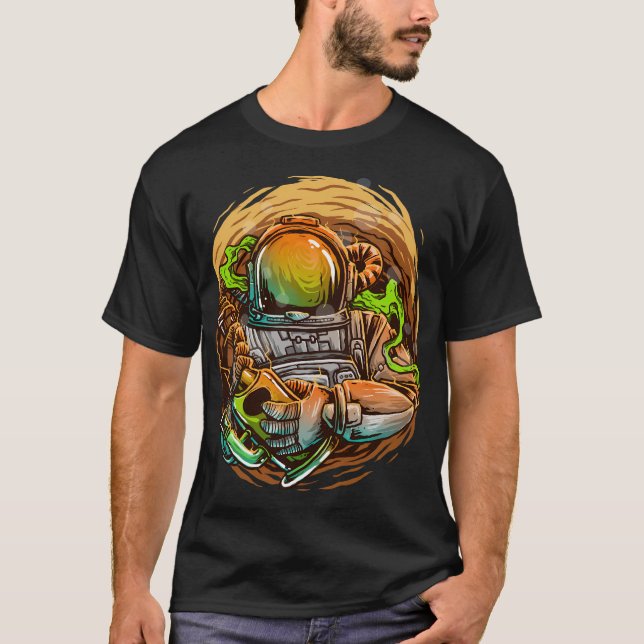 Illustration des Fischereiflugzeugs T-Shirt (Vorderseite)
