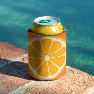 Illustration des frischen Orangensafts von Zitrone Dosenkühler
