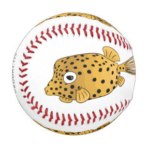 Illustration des Gelben Boxfischs-Cartoon Baseball