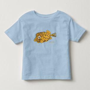Illustration des Gelben Boxfischs-Cartoon Kleinkind T-shirt