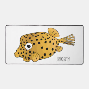 Illustration des Gelben Boxfischs-Cartoon Schreibtischunterlage