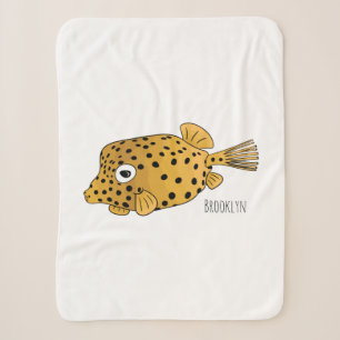 Illustration des Gelben Boxfischs-Cartoon Sherpadecke