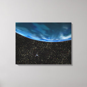 Illustration des Horizontes der Erde Leinwanddruck
