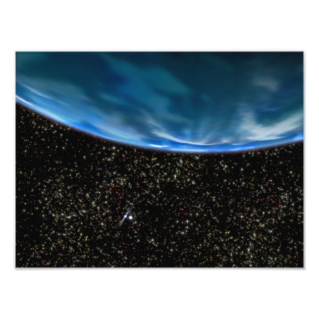 Illustration des Horizonts der Erde Fotodruck (Vorne)