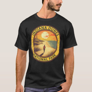 Illustration des Indiana Dunes National Park Reise T-Shirt