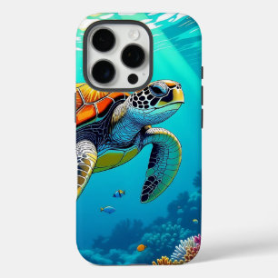 Illustration des lebendigen Meeres von Meeresschil iPhone 16 Pro Hülle