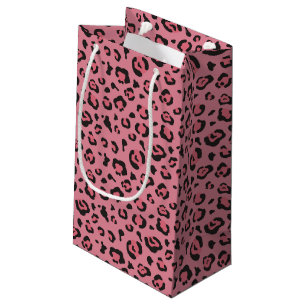 Illustration des Leopard-Rosa-Tieres Kleine Geschenktüte
