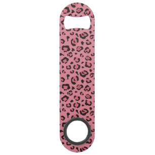 Illustration des Leopard-Rosa-Tieres Speed Flaschenöffner