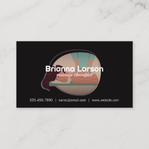 Illustration des Massagetherapeuten Visitenkarte