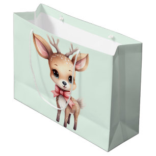 Illustration des niedlichen Cartoon für Hirsche Große Geschenktüte