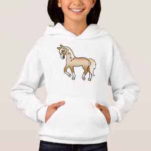 Illustration des Niedlichen Cartoon Palomino Trott Hoodie