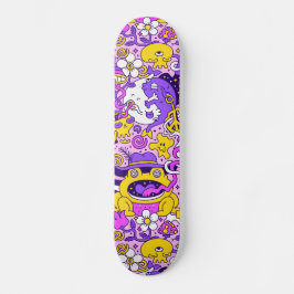 Illustration des niedlichen Cartoon Skateboard