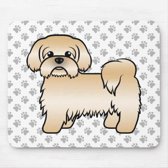 Illustration des Niedlichen Hundes von Gold Shih T Mousepad (Vorne)