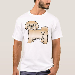 Illustration des Niedlichen Hundes von Gold Shih T T-Shirt