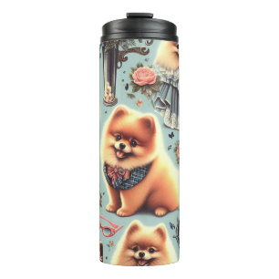 Illustration des niedlichen Spitzes Thermosbecher