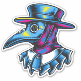 Illustration des Pestärzts Aufkleber