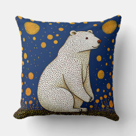 Illustration des Polarbären Kissen