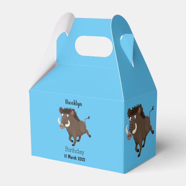 Illustration des Rasierapparats von Wildschweinen Geschenkschachtel (Vorderseite)